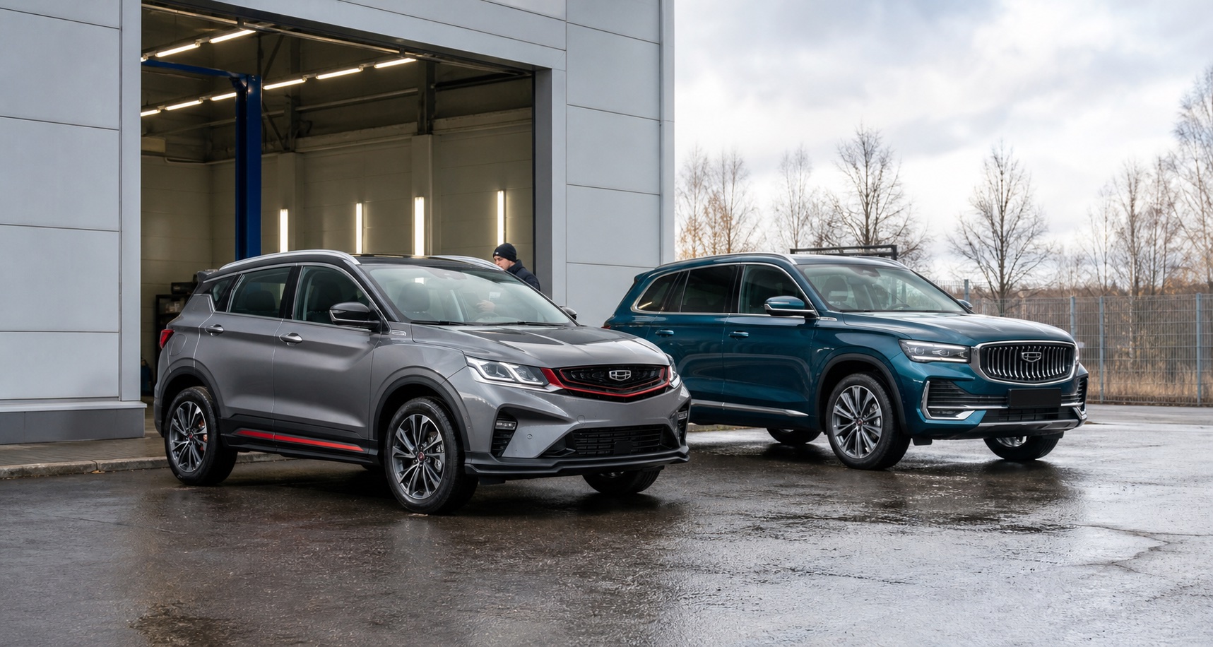 Иллюстративное изображение автомобилей Geely