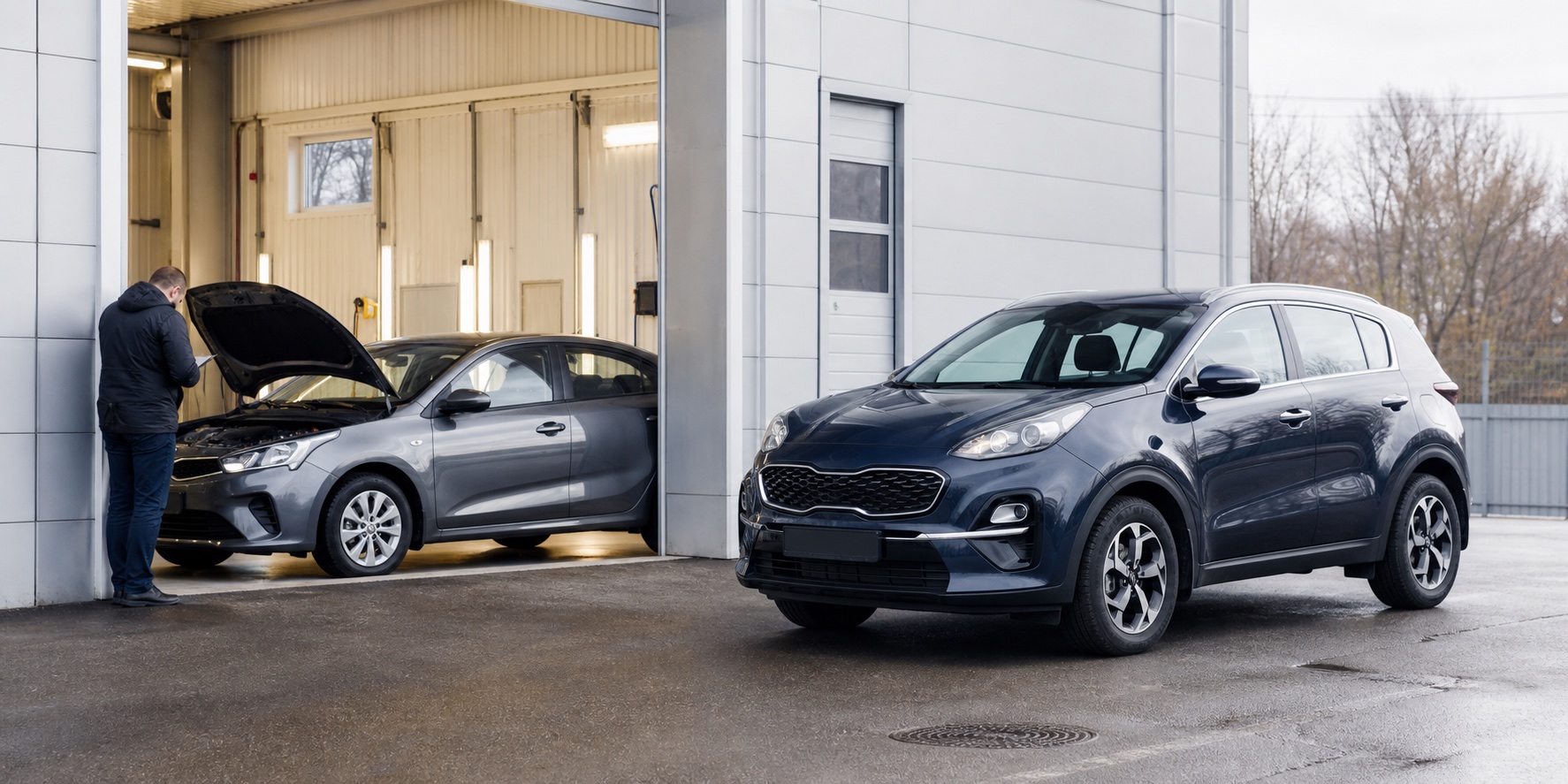 Иллюстративное изображение автомобилей Kia